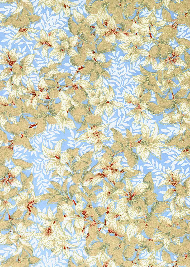 Japanese Chiyogami Paper - Delicate Lilies