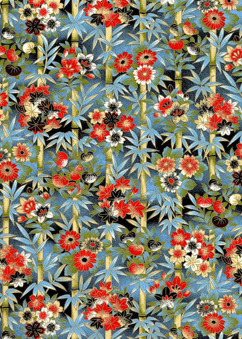 Japanese Chiyogami Paper - Evening Blooms