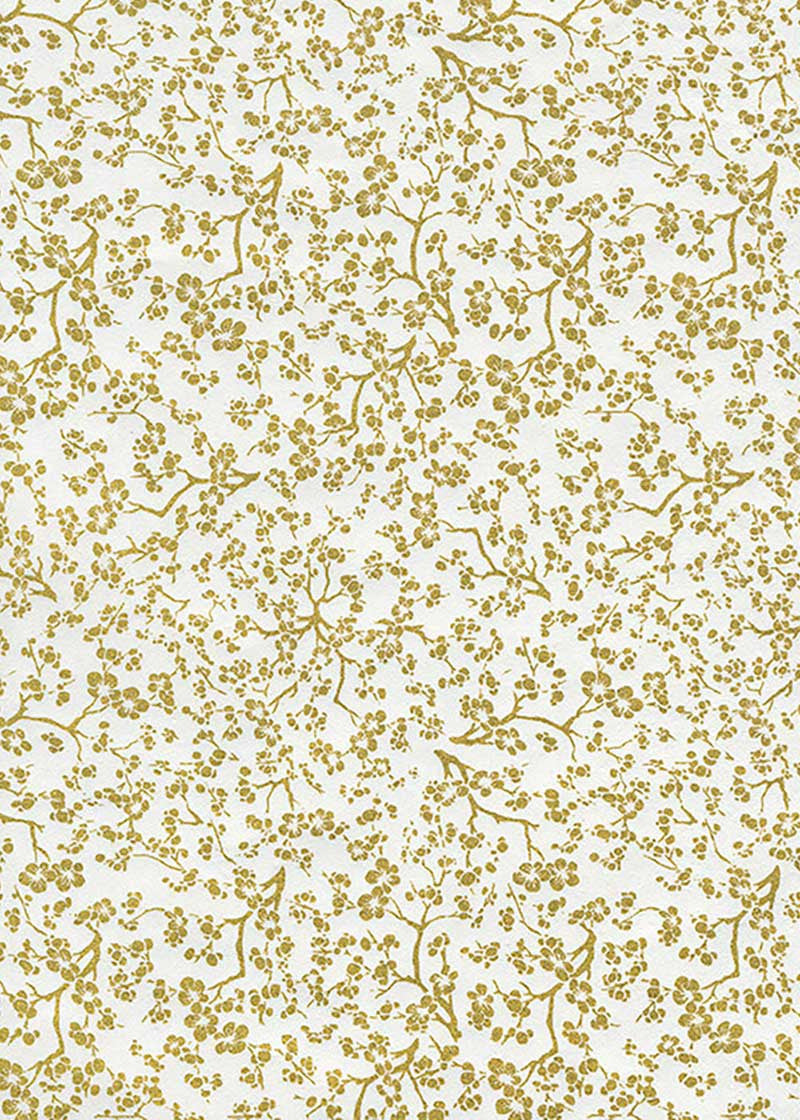 Japanese Chiyogami Paper - Enchanted Gold Branches