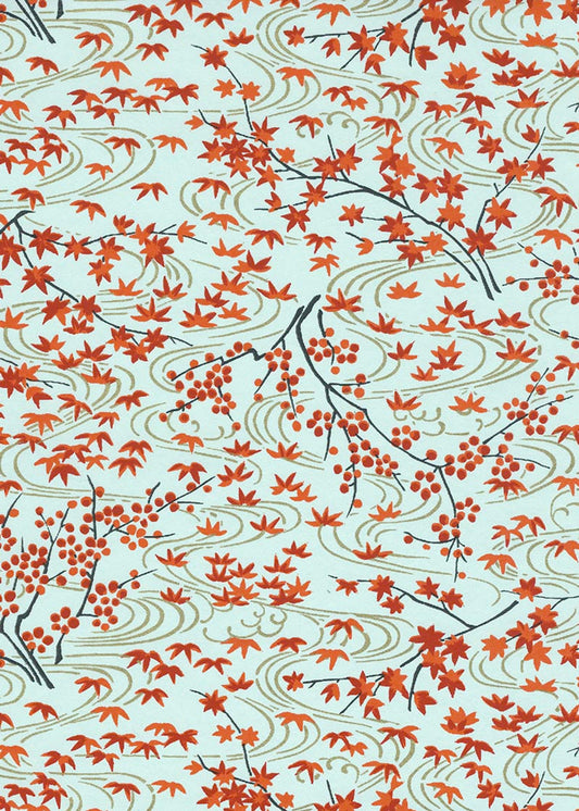 Japanese Chiyogami Paper - Autumn Leaves